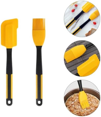 Silicone Baking Brush and Spatula Heat Resistant Kitchen Tools Set