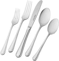 HENCKELS Alcea Flatware Set, 20-Piece, Silver