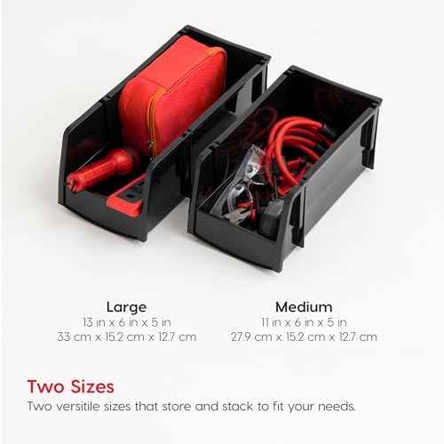 IRIS USA 8-Pack Large Stackable Storage Bins