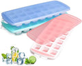 Small Ice Cube Trays with Lid,Mini Ice Cube Trays for Freezer 3 Pack