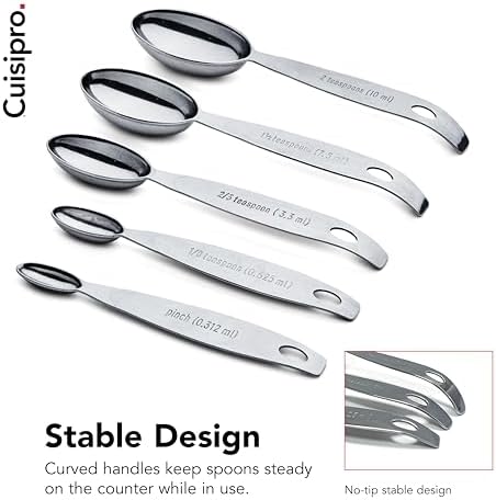 CUISIPRO Odd-Size Measuring Spoon SS 5pc Set