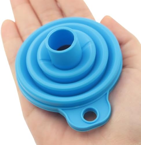 DZS ELEC 10PCS Kitchen Funnel Set 2.95x2.68 Inches Collapsible Rubber