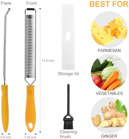 Lemon Zester & Heavy Duty Cheese Grater & Vegetable Grater — Parmesan