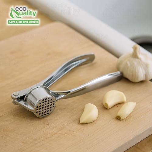 1-Pack Stainless Steel Garlic Press