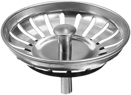 Sink Strainer 2 Pcs Stainless Steel Drain Stopper 78mm/3in for Kitchen