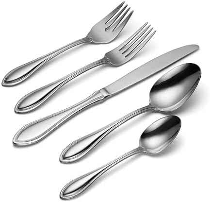 Oneida American Harmony 45-Piece 18/0 Silverware Set for 8, Flatware
