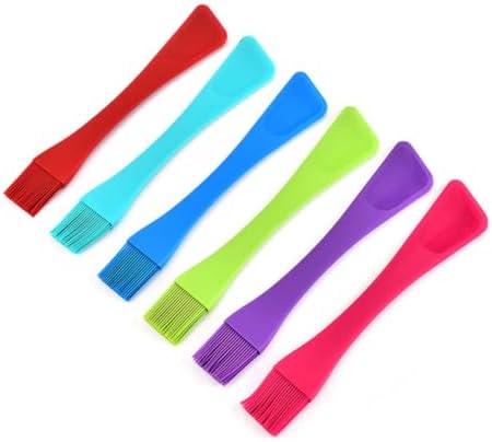 2pcs Silicone Scraper Brush Set, Dual Head Basting Tool Xmas