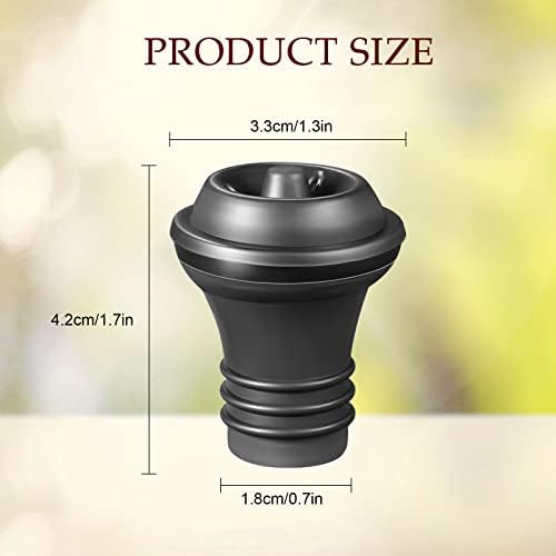 Honoson 24 Pieces Silicone Wine Stoppers Vacuum Seal Reusable,Black