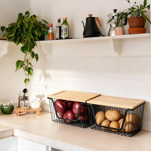 2-Pack Stackable Onion and Potato Storage Bins