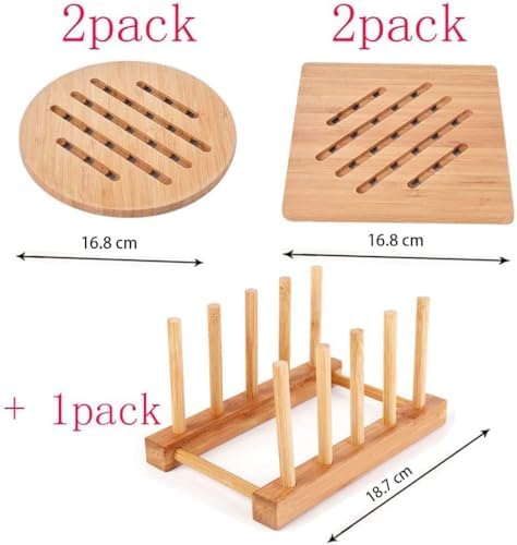 Bamboo Trivet Kitchen Bamboo Hot Pads Trivet Natural Bamboo Trivet Mat