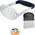 Potato Masher, Stainless Steel Integrated Masher Kitchen Tool & Food