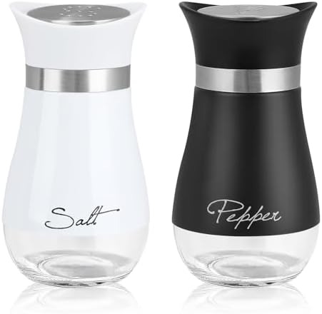 Accmor Salt and Pepper Shakers, 4 oz Stainless Steel Set