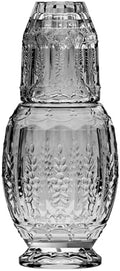 Elle Decor Bedside Water Carafe and Glass Set - Tumbler Lid, Vintage