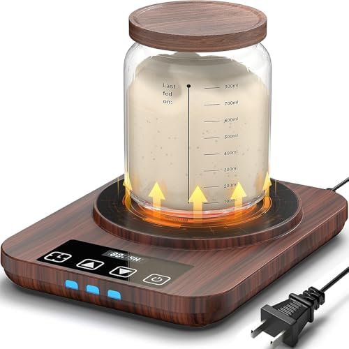 Sourdough Starter Warmer Mat, 70-110°F, Wood Grain