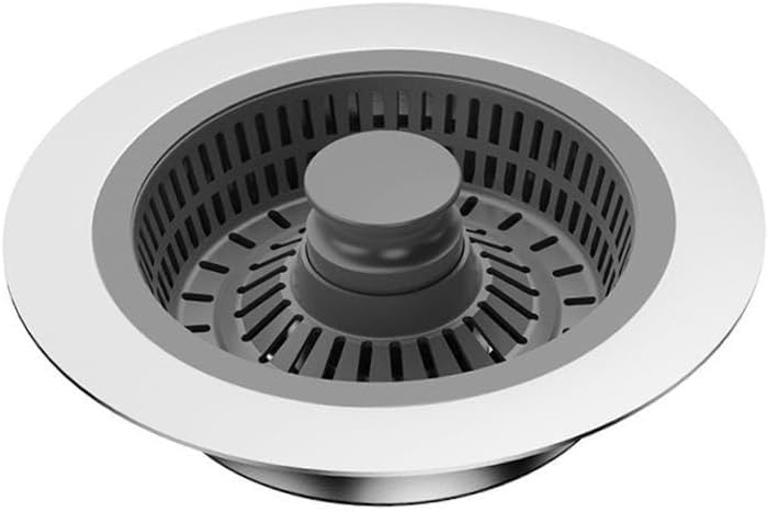 2 Pieces Kitchen Sink Strainer Stopper Drain Cover Stainless Steel