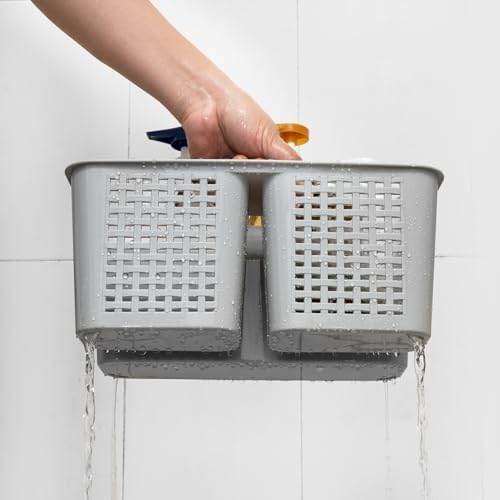 Tiawudi Portable Shower Caddy with Handle, Plastic