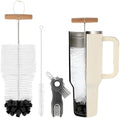 3 PCS Bottle Clean Brush Set, Long Wooden Handle Bottle Cleaner Brush