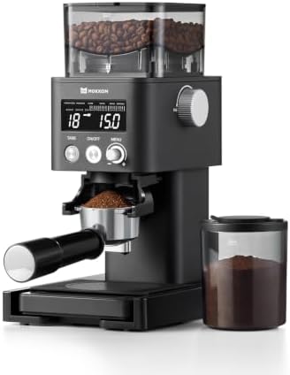 MOKKOM Conical Burr Coffee Grinder with Scale