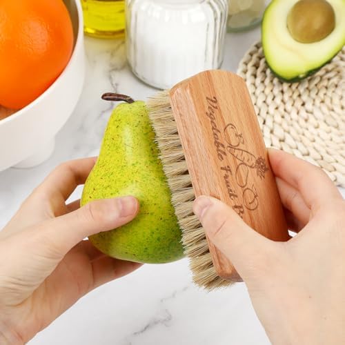 2 Pack Vegetable Scrubber, Veggie Potato Fruit Brush for Food