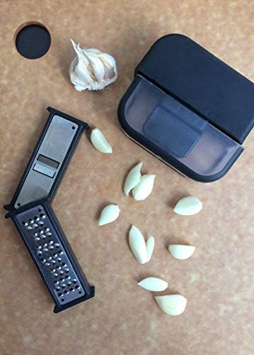 Microplane Garlic Mincer and Slicer Set, Black