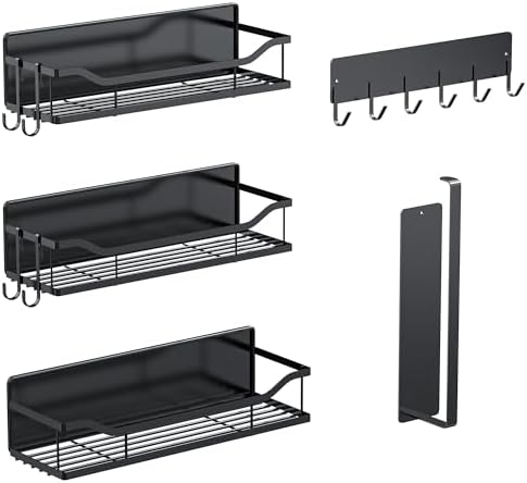 5-Pack Magnetic Shelf Laundry Organizer for Washing Machine