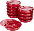 GoodCook Meal Prep Containers Set Microwave & Dishwasher-Safe Round