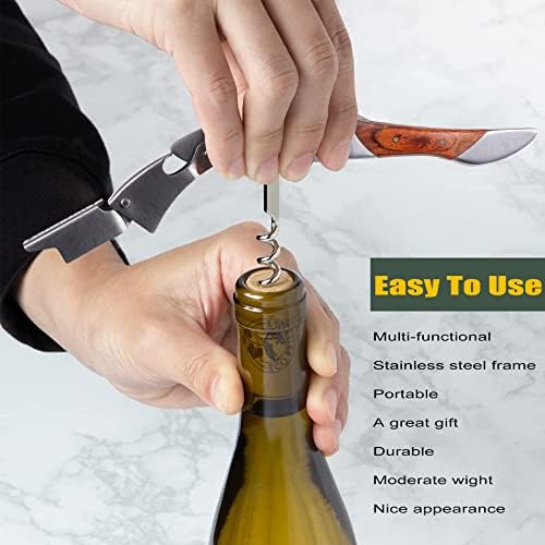 Waiters Corkscrew, Wine Bottle Opener, Heavy Duty Stainless Steel