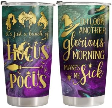34HD Hocus Funny Glorious Morning Witch Movie 20 oz Tumbler, Spooky
