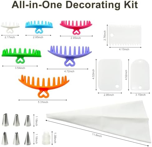17 Pcs Cake Decorating Tools Set, Cake Arch Guide Tool, Swag Marker