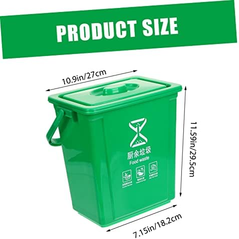 13 Gallon Plastic Garbage Sorting Bin with Lids