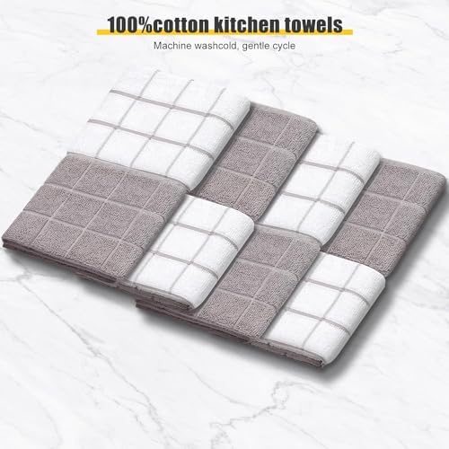 Oven Mitts, Kitchen Towels and Pot Holders Set, 500°F, Gray