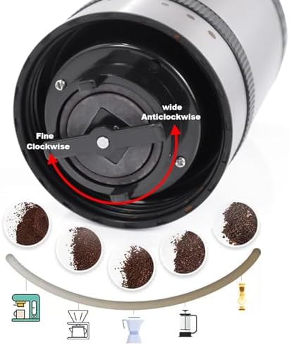 SOTECH 3-in-1 Camping Coffee Maker Set with Grinder, 350ml Kettle