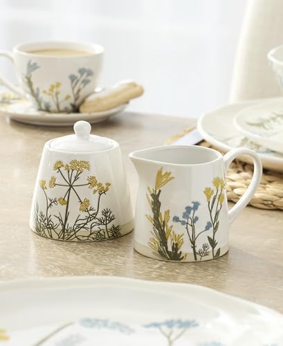 Lenox Wildflowers Stoneware Sugar and Creamer Set