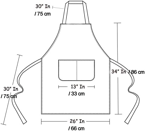 Art & Kitchen Apron for Painting Pottery Cooking, Waterproof