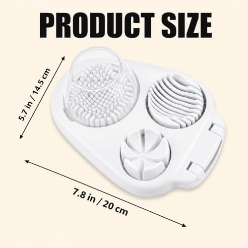 3-in-1 Egg and Strawberry Slicer, White