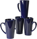 BYCNZB 16oz Funnel Ceramic Tall Coffee Mugs for Coffee, Tea, Cocoa