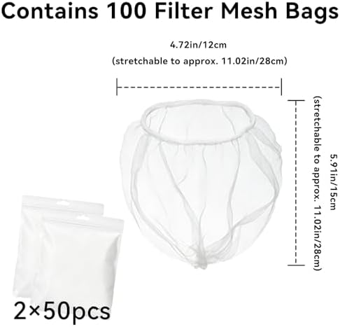 Triangular Kitchen Sink Strainer with 100 Filter Mesh Bag