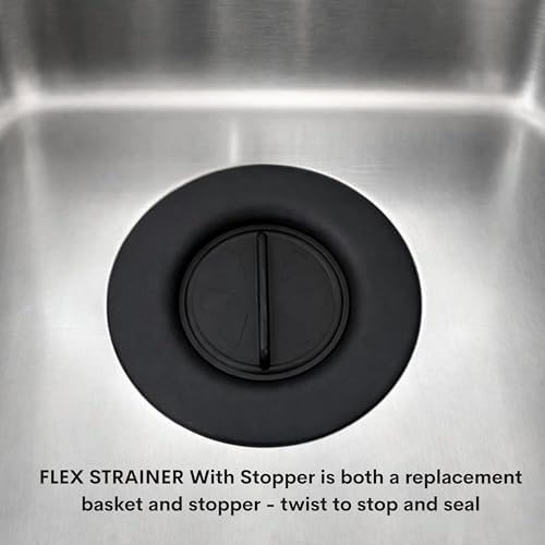 2-in-1 Kitchen Sink Strainer & Stopper, 3pc Set