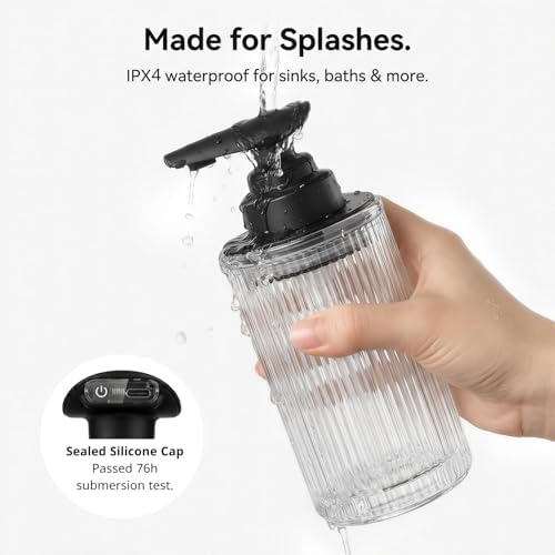 Automatic Touchless Liquid Soap Dispenser Clear Glass