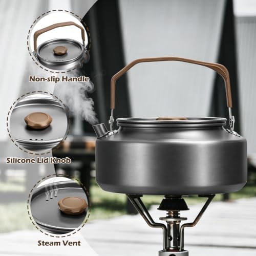 Leonyo 18PCS Camping Cookware Set, Camping Cooking Pot Pan Mess Kit