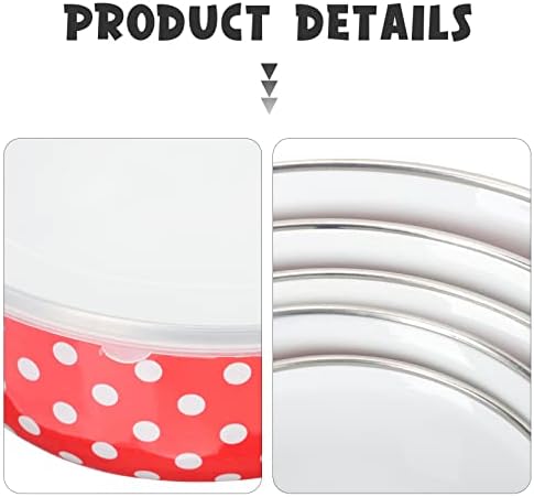 BESTonZON Food Storage Bowl Set with Lids 5-Pack 8.45 to 33.81 Oz