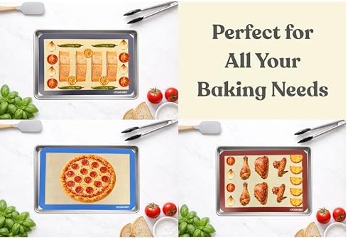 Silicone Baking Mats, Set of 2, Half Sheet