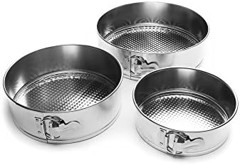 Fox Run Springform Pan Set, Tin-Plated Steel, 3-Piece