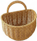 Generic Gingers Garlic Storage Basket Rattan Woven Organizer, L