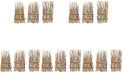 GANAZONO 15 Pcs Miniature Sushi Fence Plates Bamboo Style for