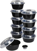 GoodCook 4-Cup Meal Prep Bowls Set with Lids and Dressing Cup