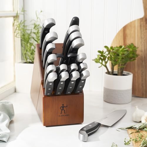 Henckels Statement 20-Pc Knife Set, Brown