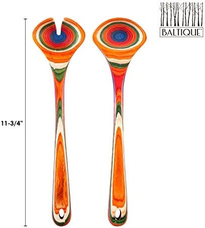 Totally Bamboo Baltique Marrakesh Collection Wooden Salad Serving