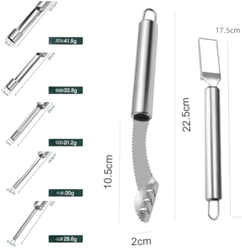 Fruit and Vegetable Corer Tool, Multi-Function Stainless Corer and