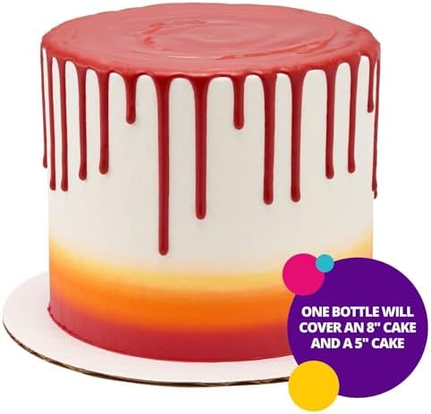 DecoPac Cake Drip, Red, 6.35 oz